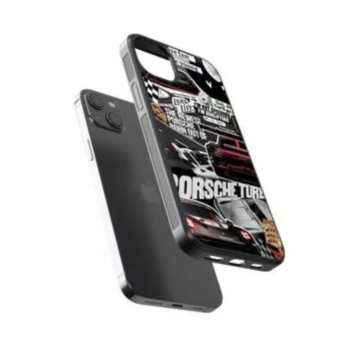 Porsche Racing Collage Black Phone Case