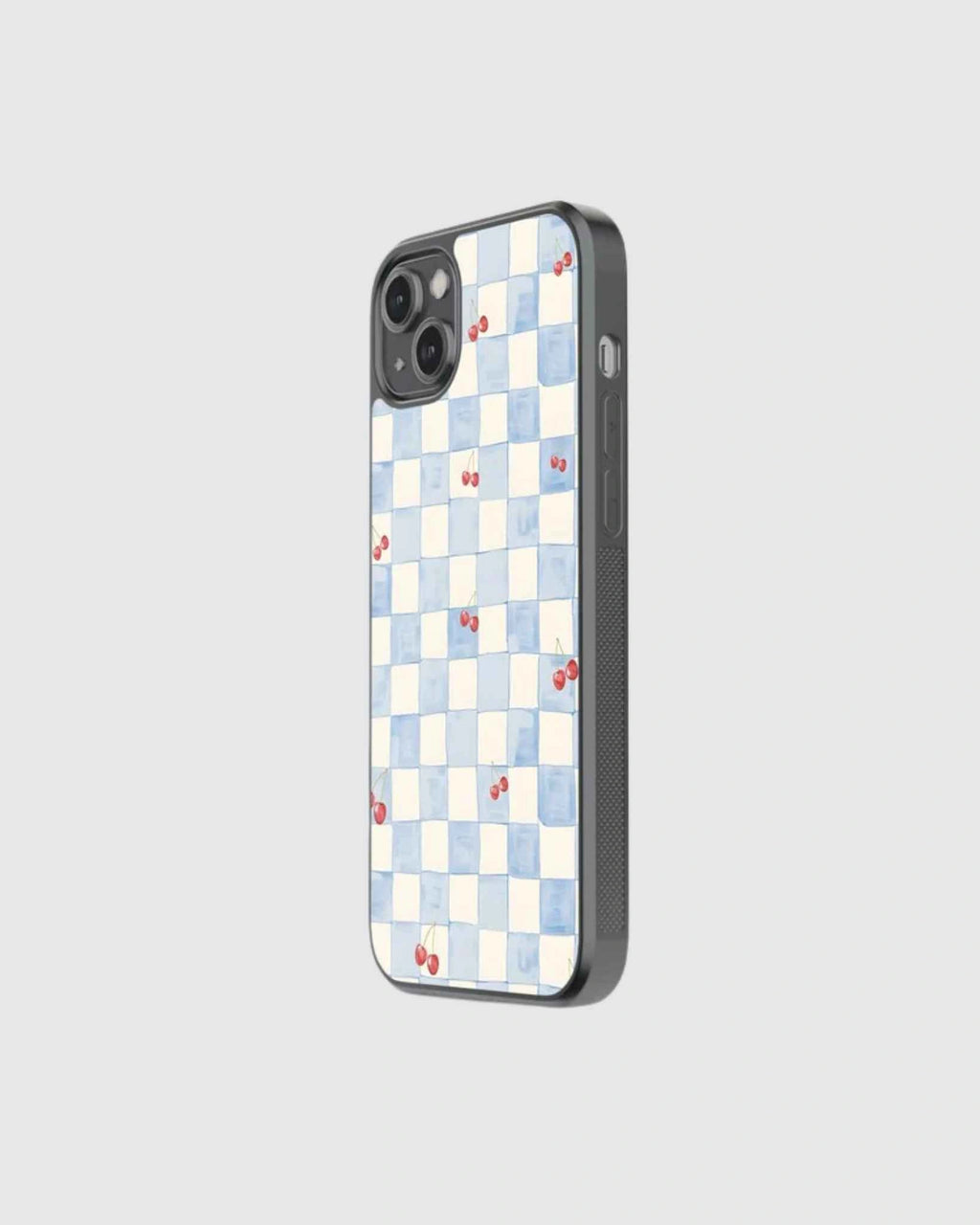 Cherry chekered phone case