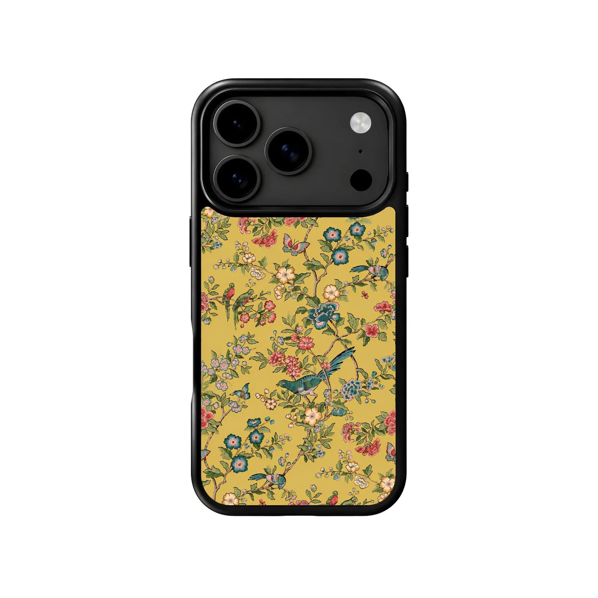 Vintage Floral and Bird Print Sunehri Bagh Phone Case