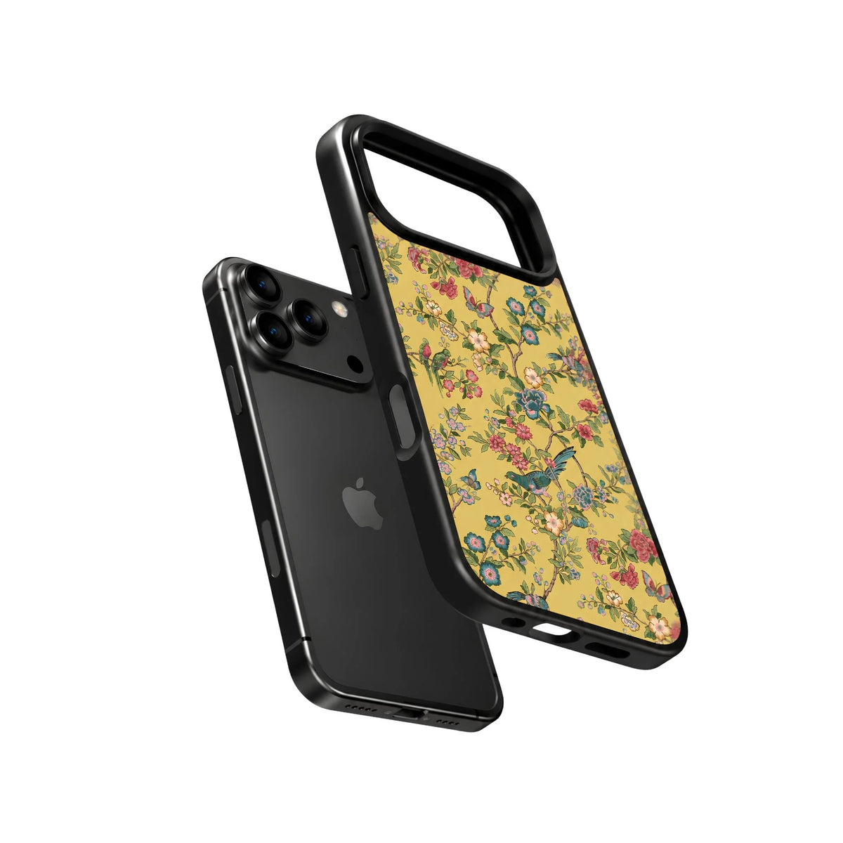 Vintage Floral and Bird Print Sunehri Bagh Phone Case