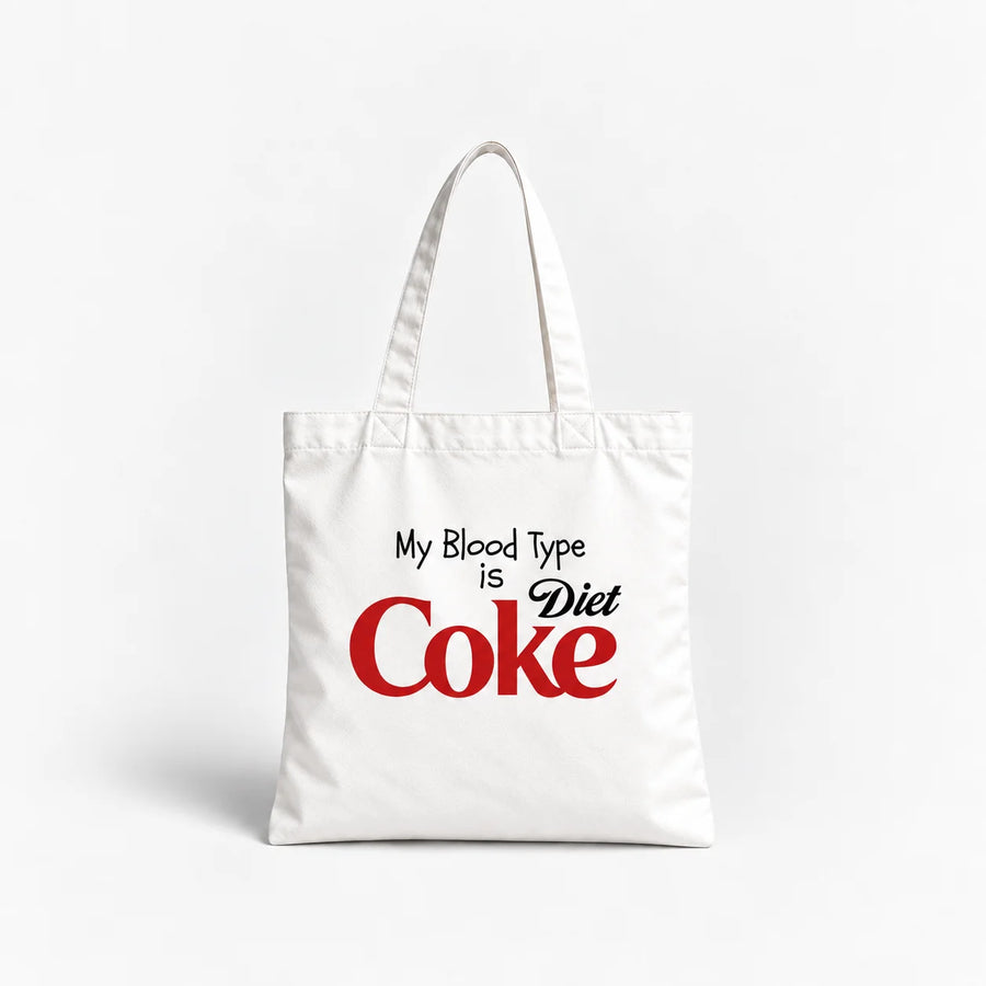Diet Coke Positive Cotton Canvas Tote Bag