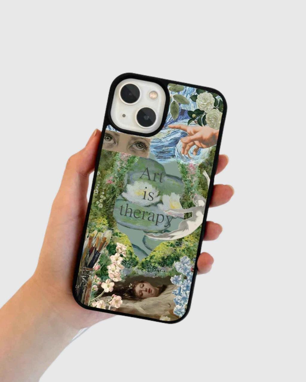 Art is therapy phone case