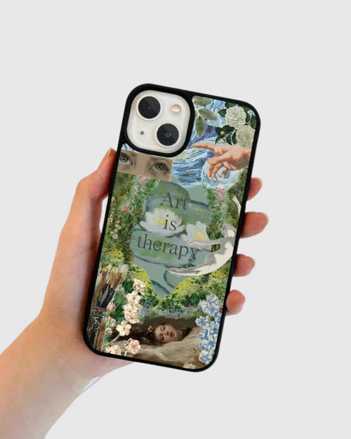Art is therapy phone case