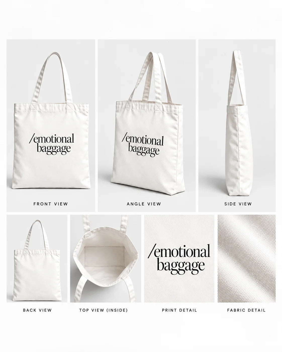 Emotional Baggage Cotton Canvas Tote Bag