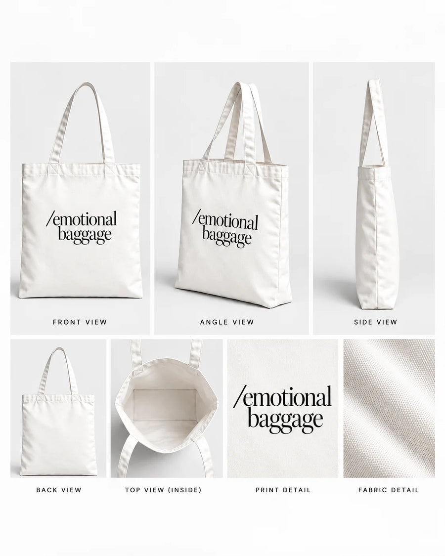 Emotional Baggage Cotton Canvas Tote Bag