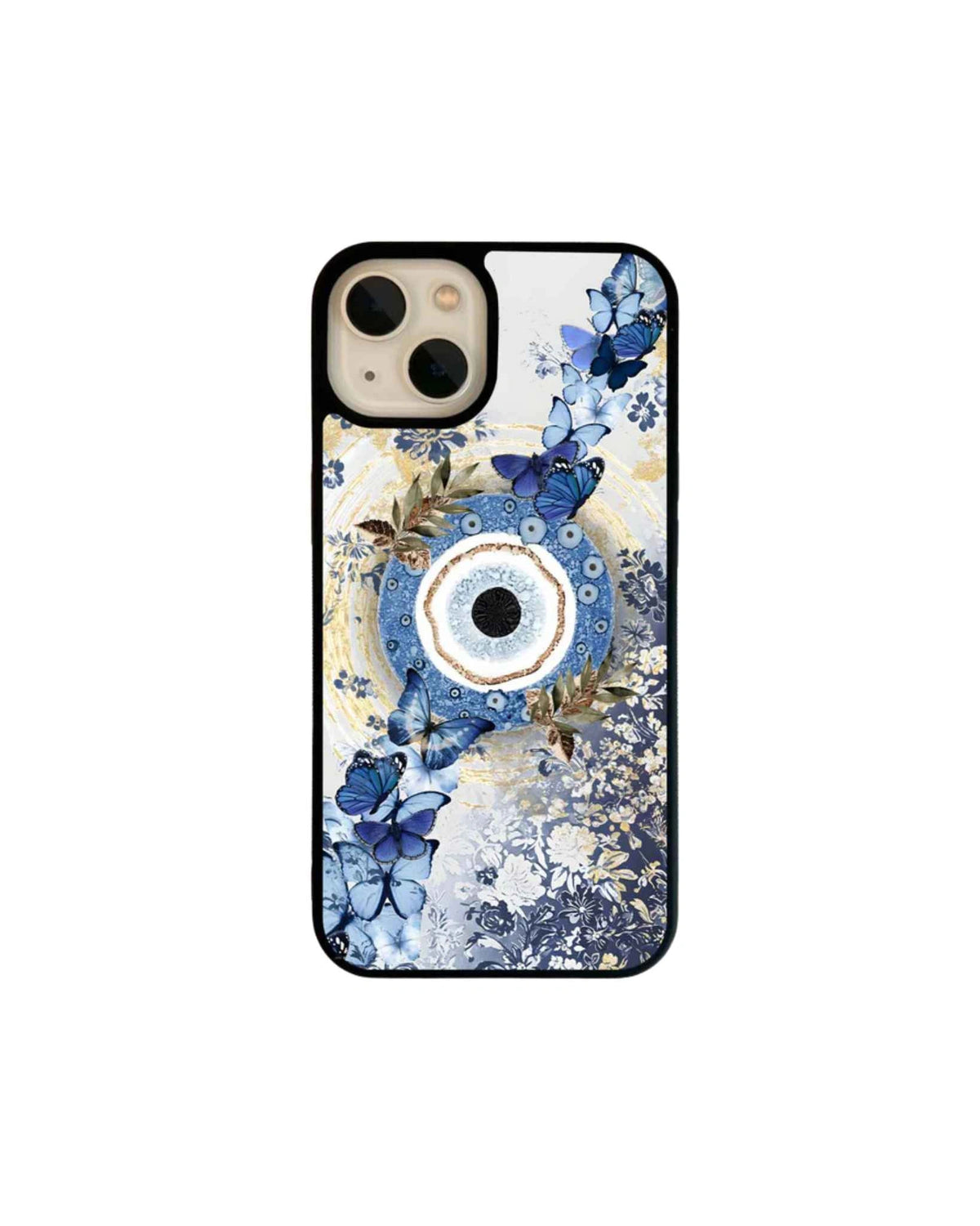 Golden evil eye phone case