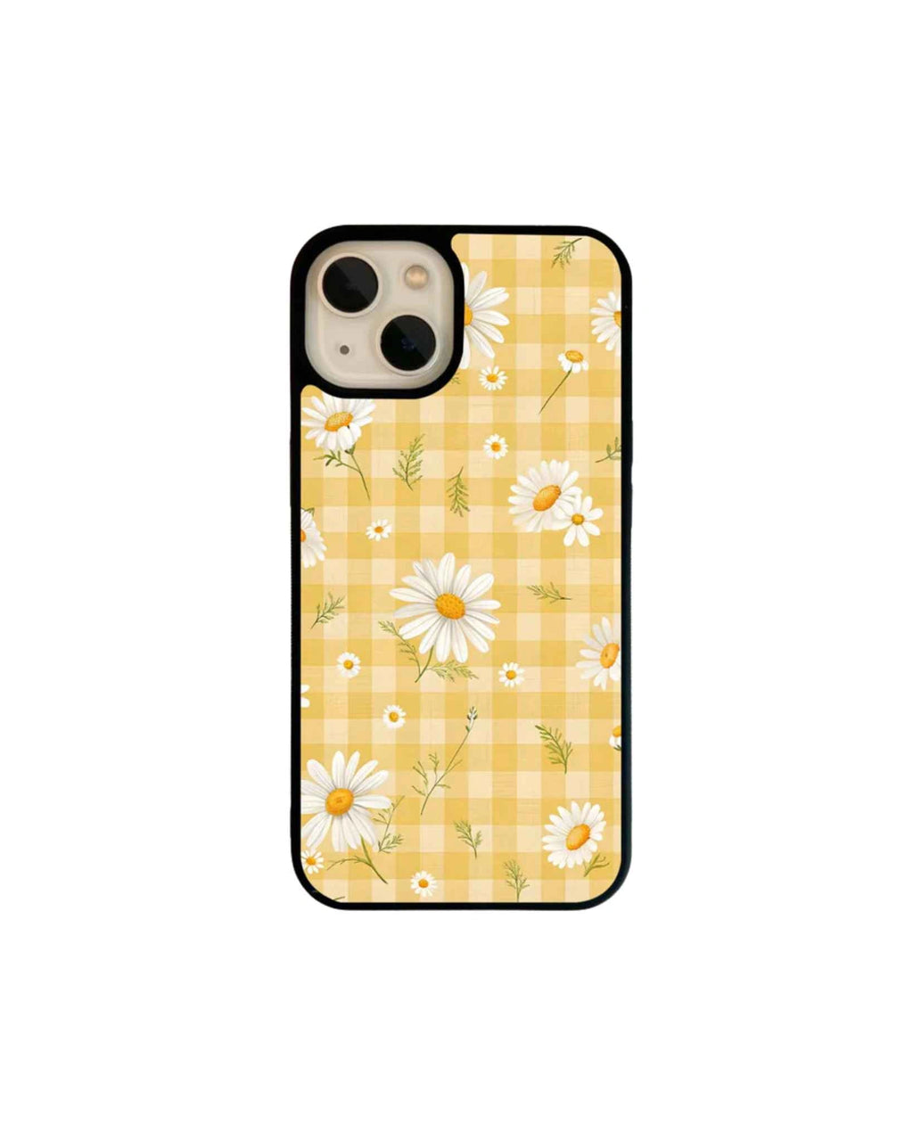 Yellow Daisy Checkered Phone Case