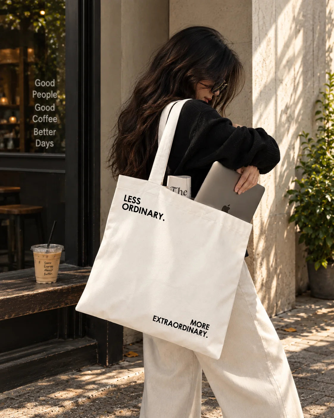 Less Ordinary More Extraordinary Cotton Canvas Tote Bag