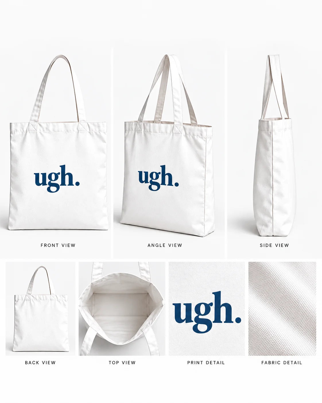 Ugh. Cotton Canvas Tote Bag