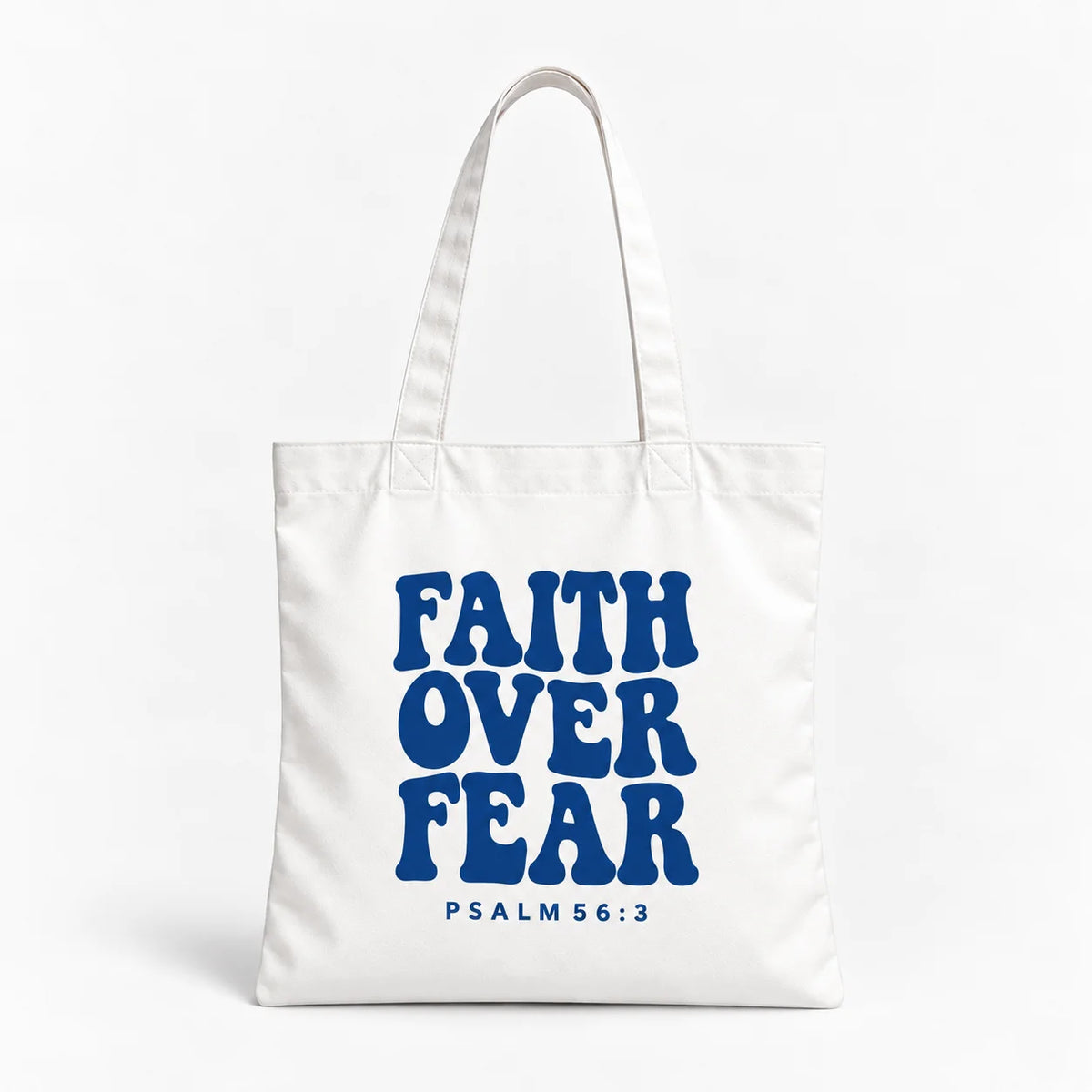 Faith Over Fear Cotton Canvas Tote Bag