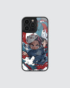 Demon Slayer Blue Red Phone Case