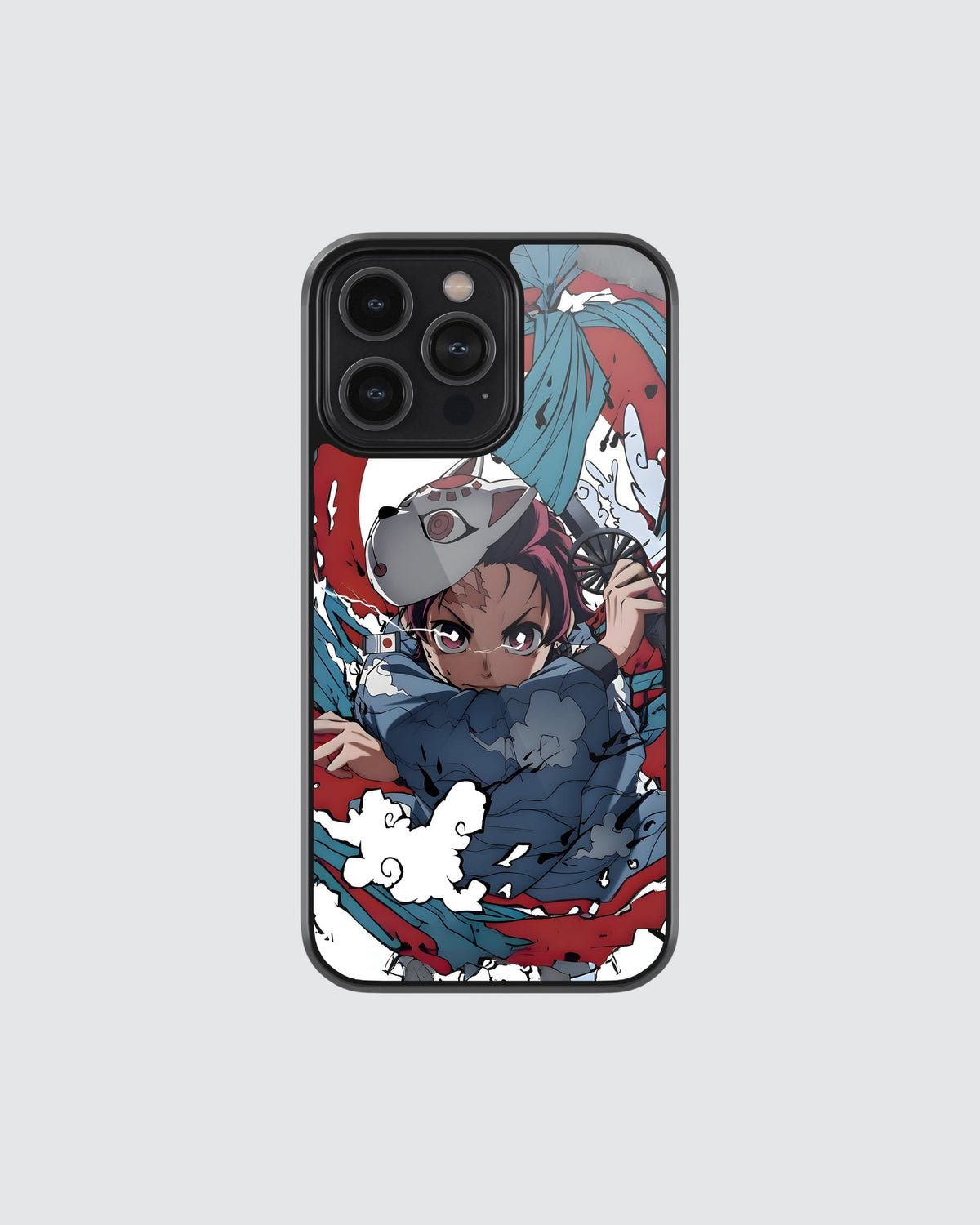 Demon Slayer Blue Red Phone Case