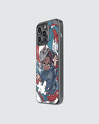 Demon Slayer Blue Red Phone Case
