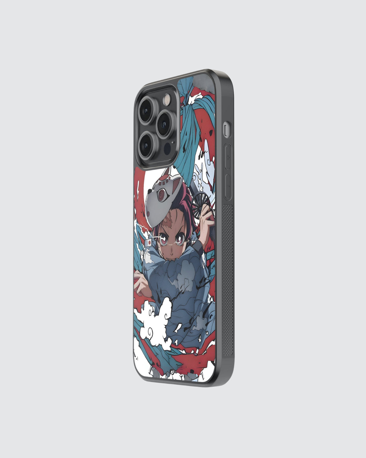 Demon Slayer Blue Red Phone Case