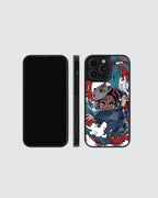 Demon Slayer Blue Red Phone Case