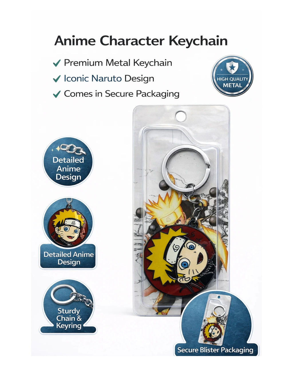 Naruto Spinning Keychain