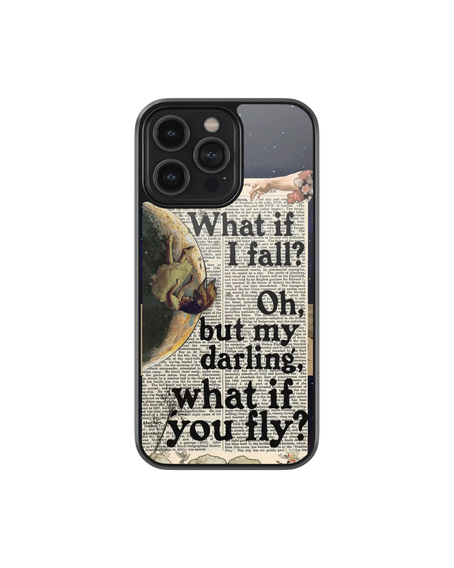 Vintage What if I fall phone case