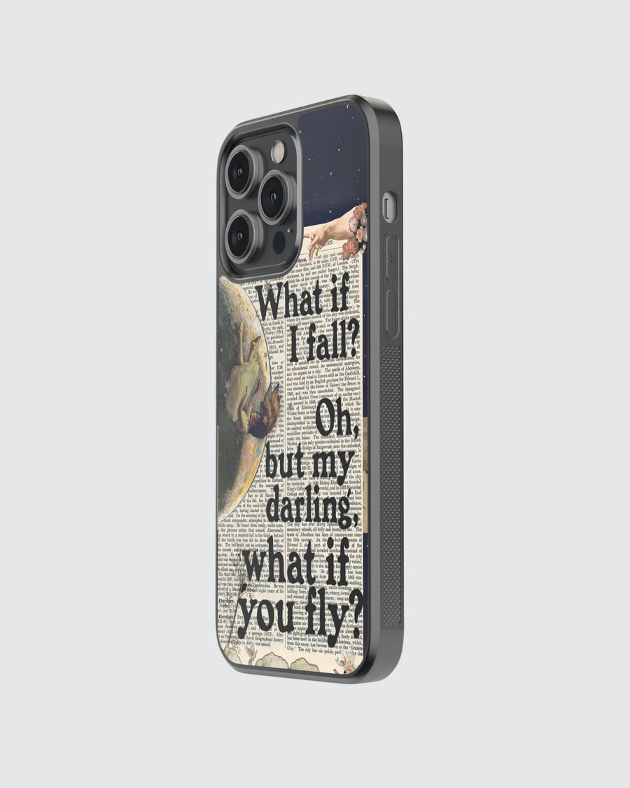 Vintage What if I fall phone case