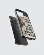 Vintage What if I fall phone case