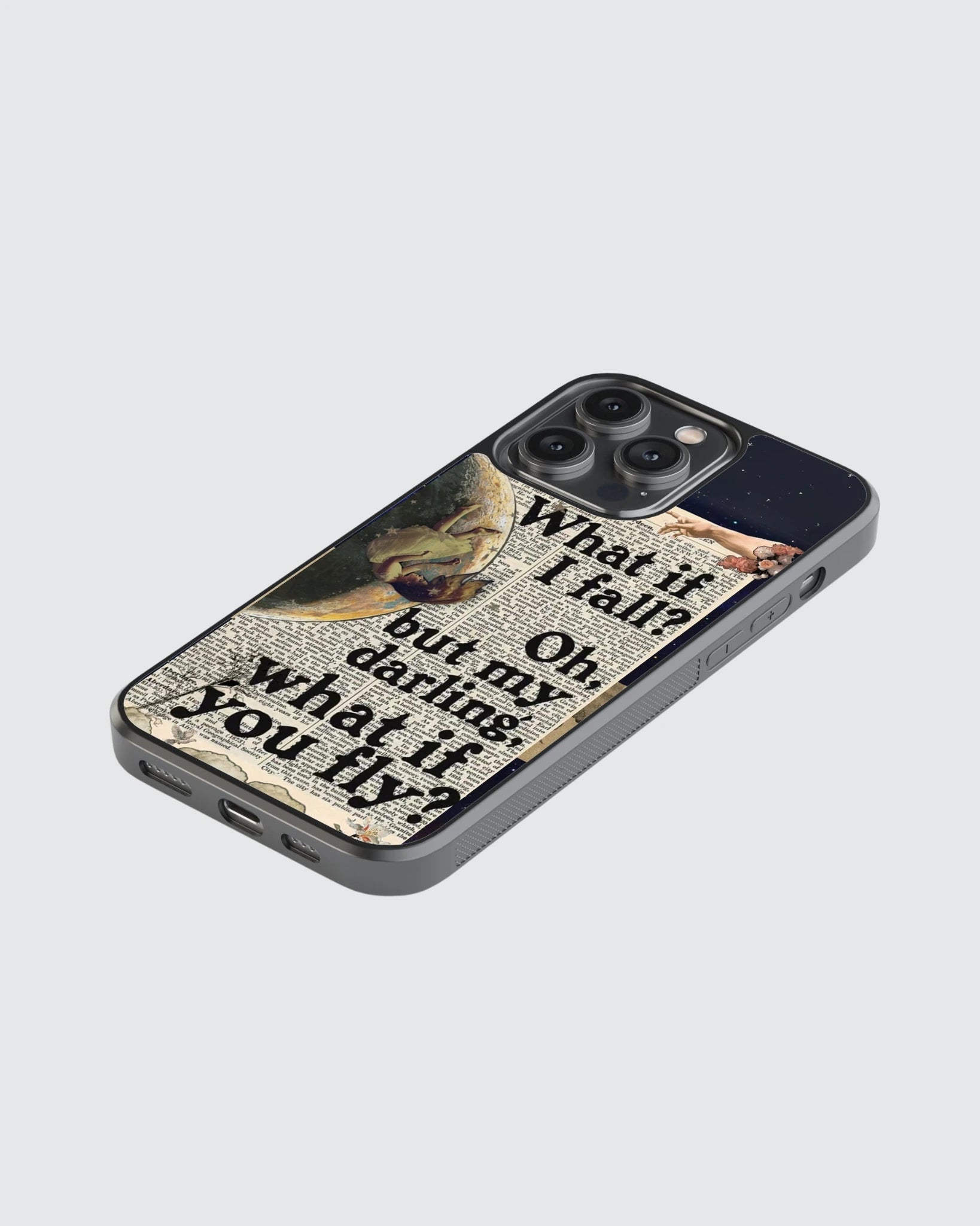 Vintage What if I fall phone case