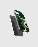 Dark green pattern phone case