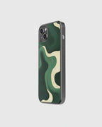 Dark green pattern phone case